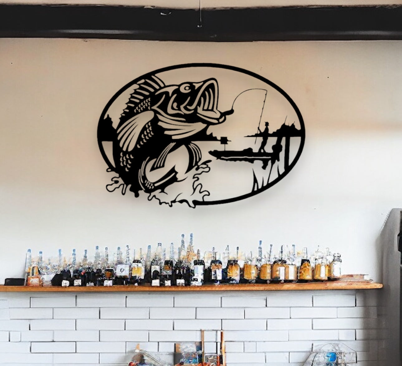 Fishing Metal Sign