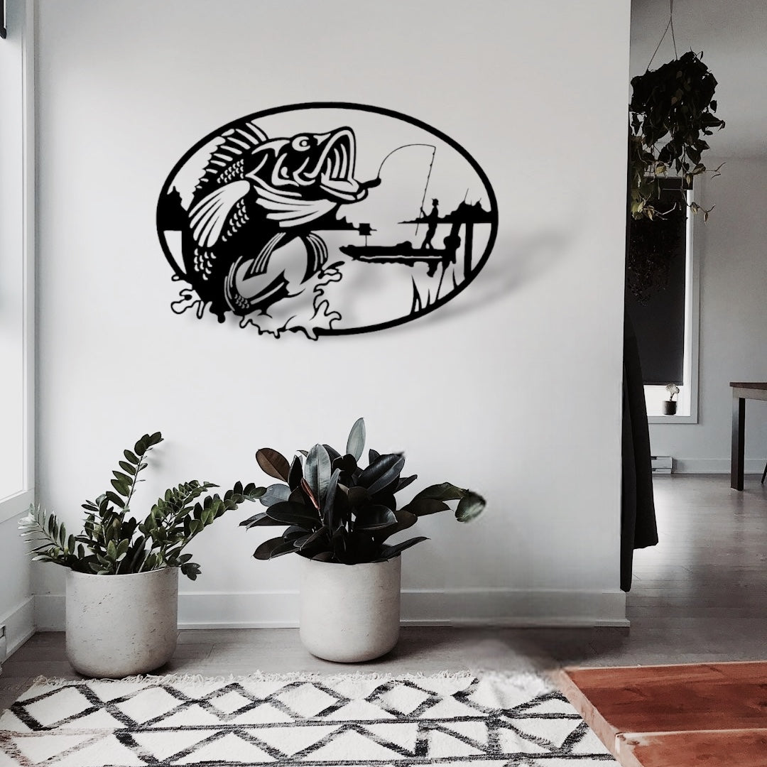 Fishing Metal Sign