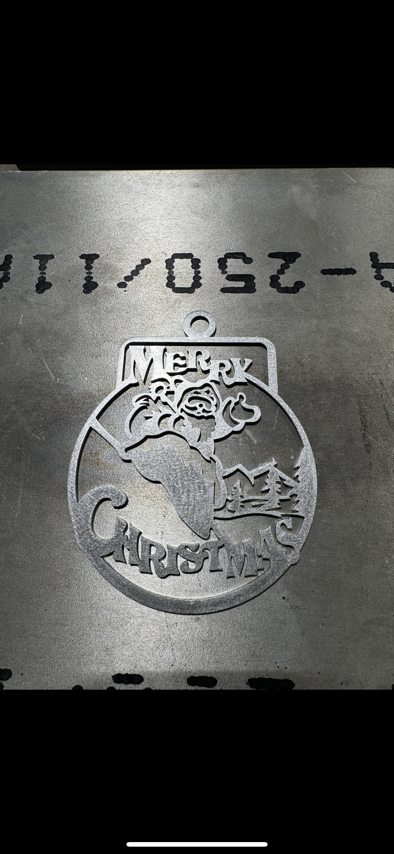 Merry Christmas Metal Ornament