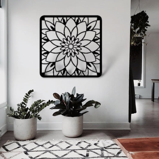 Mandala Metal Sign