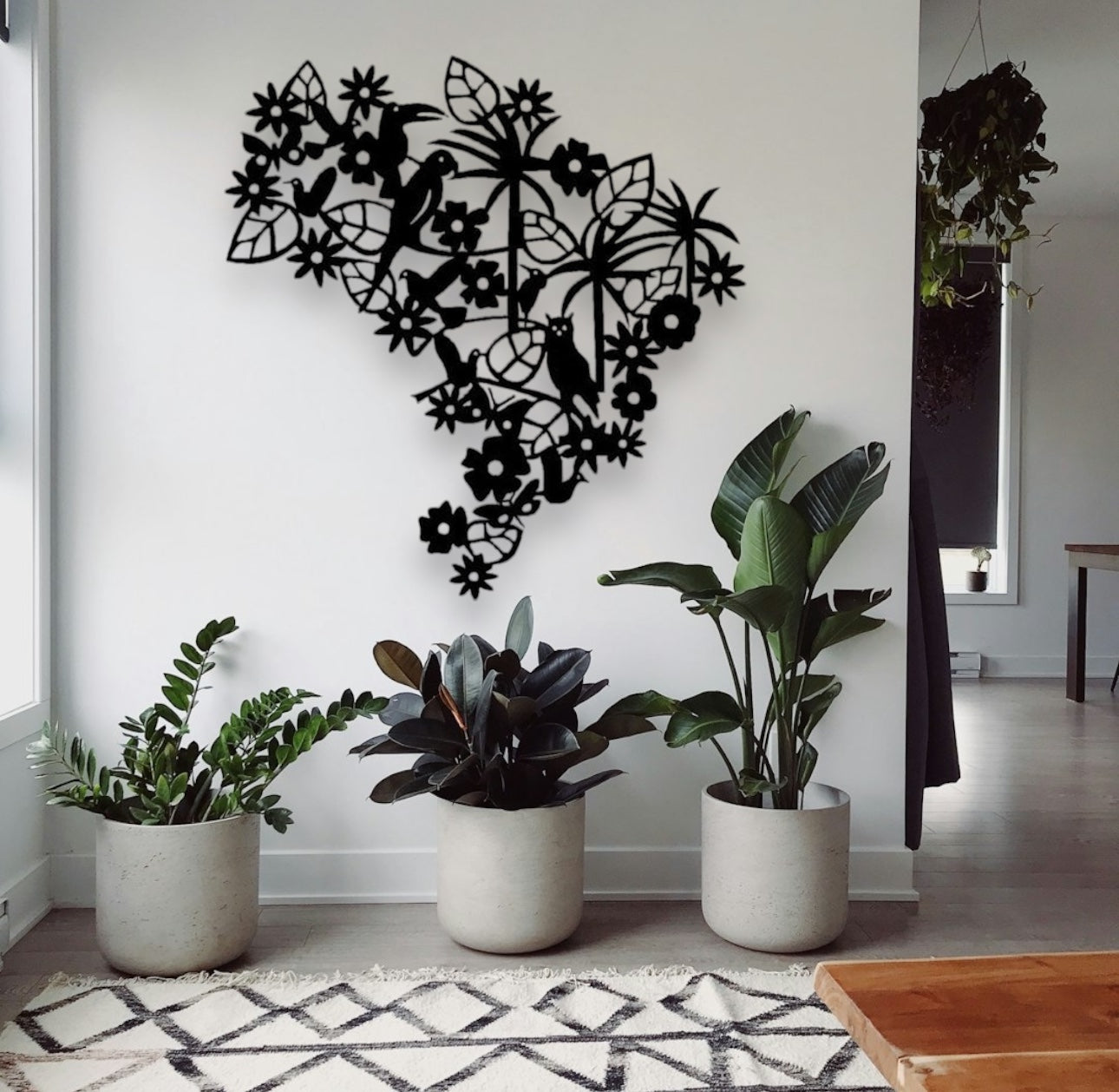 Floral Bird Sign