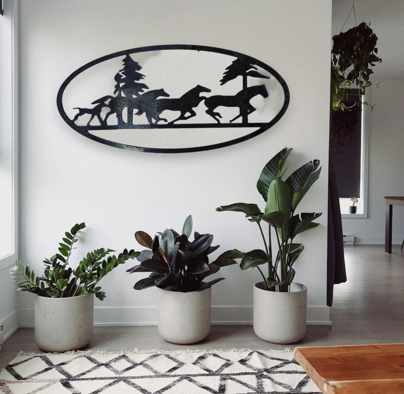 Metal Horse Sign