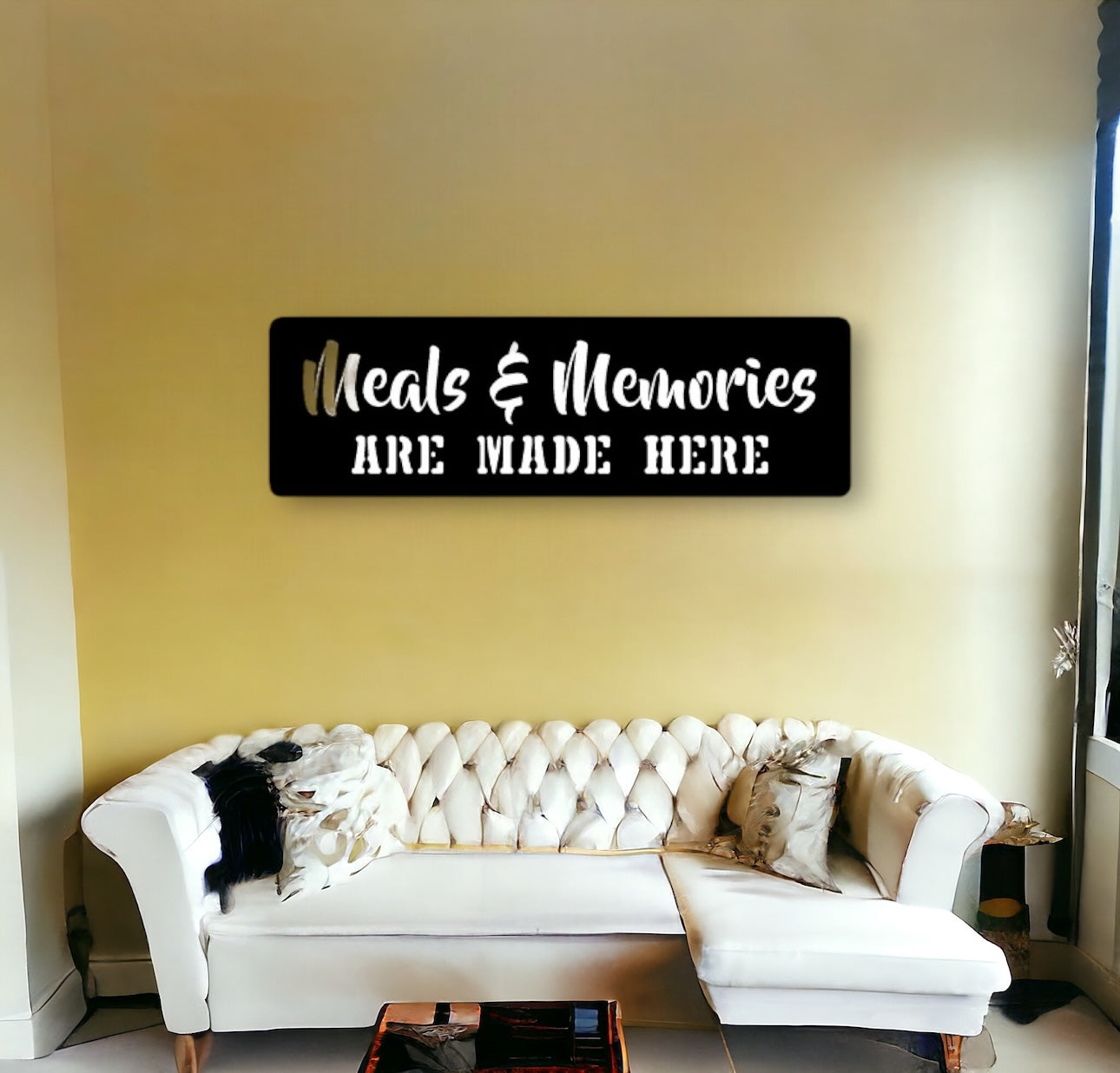 Meals & Memories Metal Sign