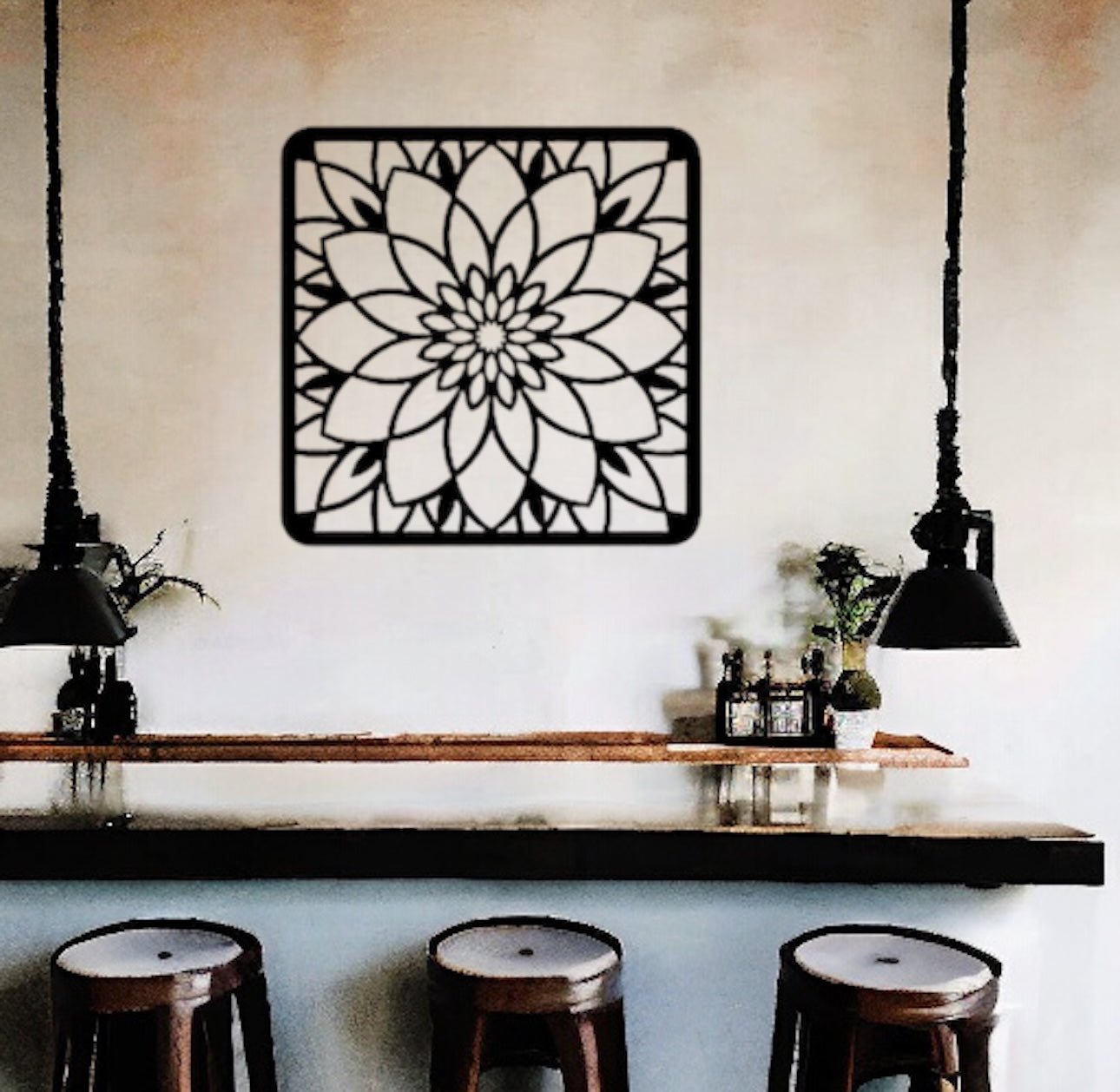 Mandala Metal Sign