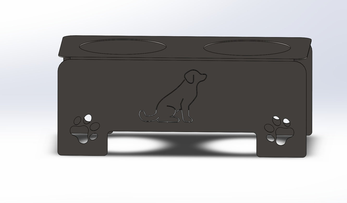 Pet Bowl Stand – Raised Dog or Cat Feeder – Modern Pet Bowl Holder – Handmade Pet Feeding Station – Custom Dog Bowl Stand