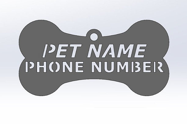 Custom Dog Bone Tag