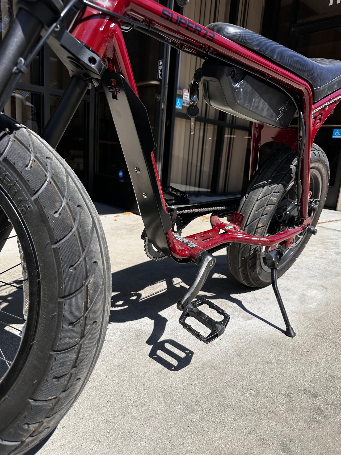 Black Super 73 Full Frame Skid Plate With Side Bends