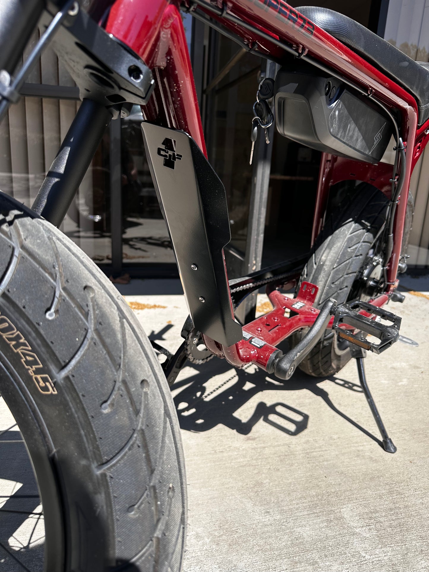 Black Aluminum Skid Plate with side bends