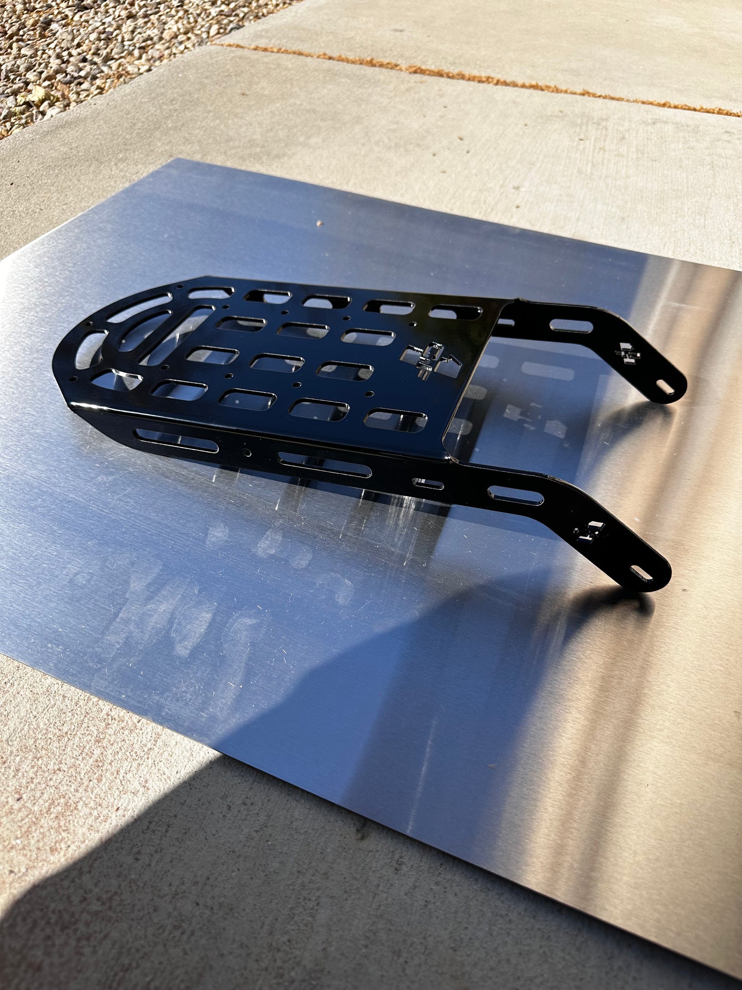 Black Rear Molle Rack