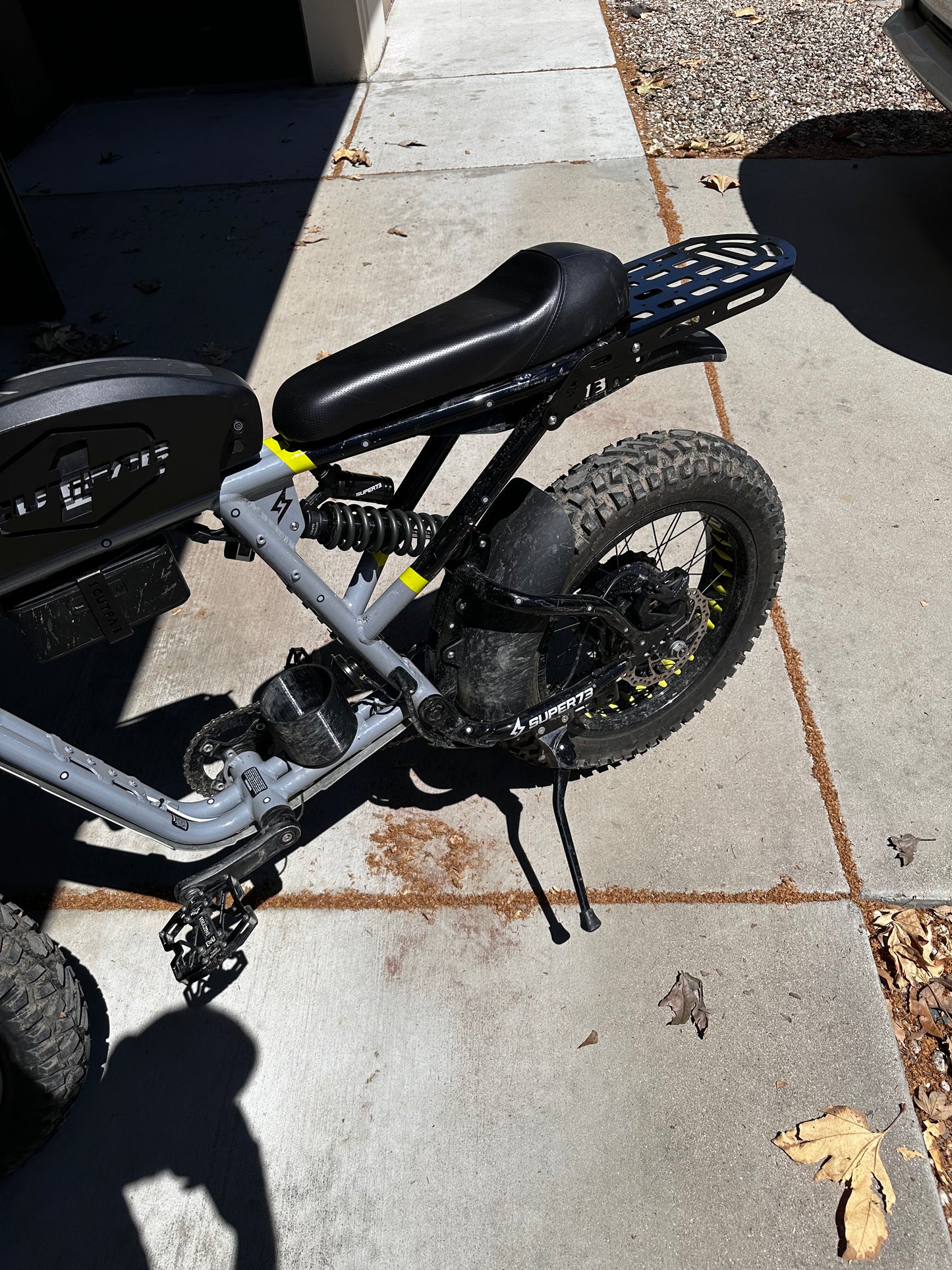 Black Super 73 R/RX Rear Molle Rack