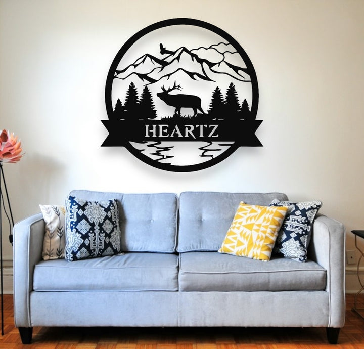 Personalized Moose Metal Sign