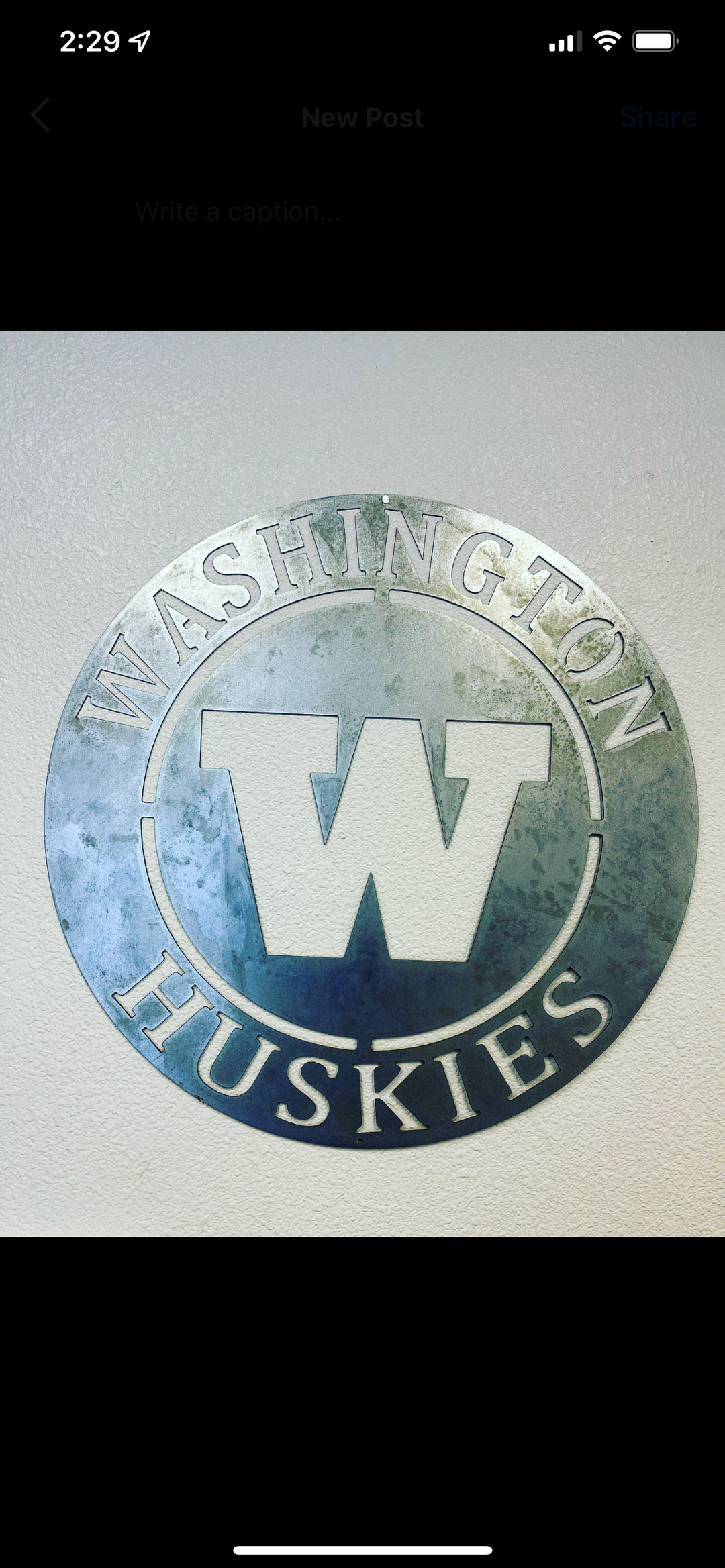 Washington Huskies Sign