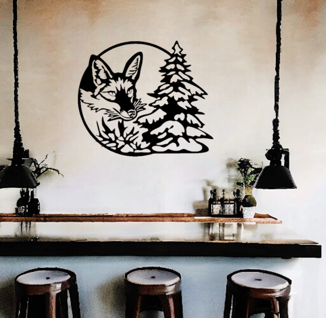 Fox Metal Sign | Unique Metal Art | 1CutFab.com – 1CUTFAB