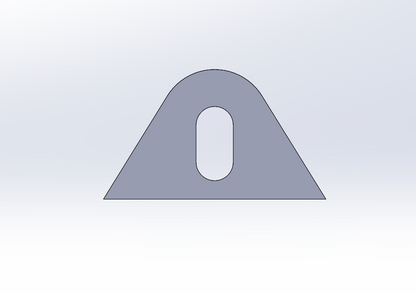 1-3/4"x3" Flat Bottom Tab