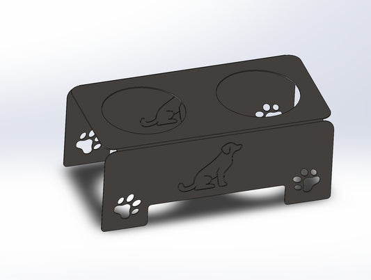 Pet Bowl Stand – Raised Dog or Cat Feeder – Modern Pet Bowl Holder – Handmade Pet Feeding Station – Custom Dog Bowl Stand