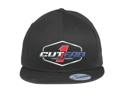 1 Cut Fab Snapback Black Hat