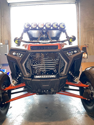 RZR Turbo Grills with or without lightbar mount
